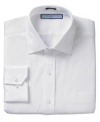 By combining a closer fit and a classic construction, Tommy Hilfiger saves you a trip to the tailor with this sophisticated dress shirt.