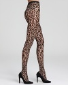 Wolford's big-cat print tights make a big fashion statement under skirts, dresses and long sweaters.