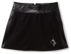 Baby Phat - Kids Girls 7-16 Pu Trimmed Skirt, Black, 14