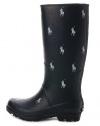 Polo Footwear Pony Rain Boot Black 6