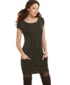 Be a knit wit in JJ Basics' adorable sweater dress. Pair with tights and boots for a sophisticated daytime look.