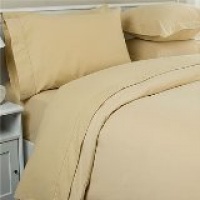 1200 Thread Count Queen 4pc Egyptian Bed Sheet Set, Deep Pocket, Gold