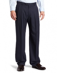 Haggar Men's Stria Double Pleat Front Cuff Suit Separate Pant