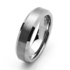 Tungsten Carbide Satin Men's Wedding Band Ring Sz 13.5