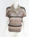 INC International Concepts Womens Brown Zig Zag Nostalgia Sweater PP