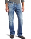 True Religion Men's Ricky Super T-Stitch Straight Leg Jean, Meddrifter, 34