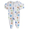 Absorba Newborn Boys (0-9 months) 1 piece polka dot blue layette sleeper set