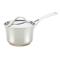 Strong, longlasting stainless steel construction makes this durable covered saucepan from Anolon perfect for everything from boiling carrots or parsnips to heating milk to cooking rice.