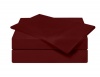 Alok International 400-120009 400 Thread Count Cotton Sateen Duvet, Twin, Burgundy