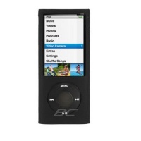 Silicon Skin BLACK Rubber Soft Cover Case for Ipod Nano 5th Generation [WCP179]