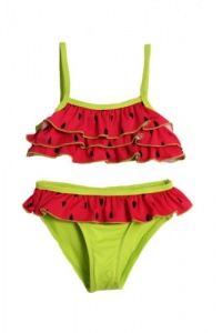 Pink Platinum Infant Girls 2 piece watermelon print swimsuit (18 mo)