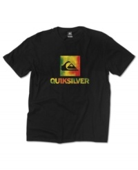 The classic Quiksilver logo decorates this tee for a stylish basic look.