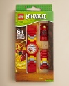 The masters of spinjitzu are here! LEGO® have created another iconic watch tied to the fantastic LEGO® series, Ninjago™! This watch comes with multi-colored, interchangeable links and an easy-to-read watch face that is not only exciting but also comfortable and durable.