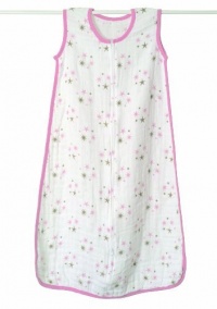 aden + anais Slumber Muslin Sleeping Bag Single Layer, Star Light, Large