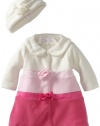 Bonnie Baby-Girls Infant Colorblock Fleece Coat Set