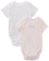 Little Me Baby-Girls Newborn Sweet 2 Pack Bodysuit, Pink Multi, 9 Months