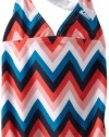 Roxy Kids Girls 2-6X Tiki Tri One Piece Swimsuit, Open Ocean, 6