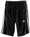 adidas Boys 8-20 Basic 3-Stripe Short,Black,S (8/10)