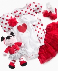 A little poof of bright red makes these a pair of super sweet socks from Baby Starters.