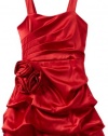 Ruby Rox Kids Girls 7-16 Pick-Up Dress, Red, 10