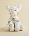 An adorable giraffe doll adorned with playful dots.