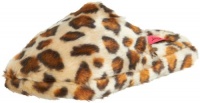 Betsey Johnson Women's Slumber Fluffy Slipper, Leopard Camel, Medium