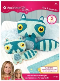 American Girl Crafts Sew Stuff Kit, Raccoon