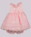 Princess Faith Rose Bunches Dress with Diaper Cover (Sizes 6M - 24M) - pink, 12 months