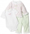 Little Me Baby-girls Newborn Circle Floral Take Me Home Set, Mint, 6 Months