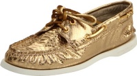 Sperry Top-Sider Women's A/O 2-Eye Metallic Nautical Shoes,Gold Metallic Snake,6.5 M US