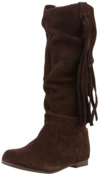 Steve Madden Shaunna Boot (Little Kid/Big Kid),Brown Suede,4 M US Big Kid