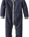 Splendid Littles Baby-Boys Newborn Double Faced Thermal Playsuit, Navy, 6-12