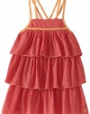 Roxy Kids Girls 2-6X Ice Cream Truck Dress, Bright Coral, Medium