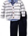 Nautica Sportswear Kids Baby-boys Infant Sweater Set, Sail White, 12 Months