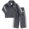 adidas Baby-Boys Infant Core Tricot Set, Gray, 3T