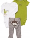 Carter's 3-pc. Lime Monkey Bodysuit Set LIME/MULTI 9 Mo