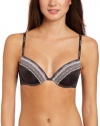 Calvin Klein Women's Sexy Signature Push Up Bra, Black Coffee, 34B