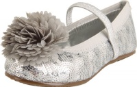 Stride Rite Buffy Ballet Flat (Toddler/Little Kid/Big Kid),Silver,9 M US Toddler