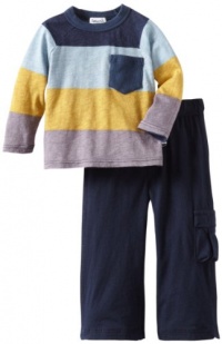 Splendid Littles Baby-boys Infant Colorblock Rugby Tee Set, Wales, 6-12 Months