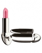 Guerlain Rouge G Lipstick surpasses with a rich formula. The pigment reflects daylight to reveal spectacular radiance. Lips are immediately defined, smoothed, plumped and hydrated. The luxurious case contains a hidden mirror.Four new glamorous limited edition shades of pink are blooming: Rose Innocent, Rose Ensoleillé, Rose Piquant and Rose Barbare.