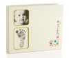 Pearhead Babyprints Giraffe Babybook, Ivory