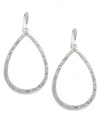 Graceful and glittering. Featuring a distinctive teardrop silhouette, these elegant earrings from Lauren Ralph Lauren are embellished with sparkling crystals. Add them to your evening ensemble as a fashionable finishing touch. Approximate drop: 2-1/4 inches.