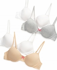 With shape to match her cute looks with a comfortable underwire that doesn't get in her way, these Maidenform bras are the perfect fit.