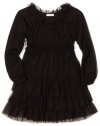 Little Ella Girls 2-6X Tiny Dancer Dress, Black, 2T