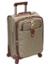 London Fog Luggage Chelsea 21 Inch 360 Expandable Upright Suiter, Olive Plaid, One Size