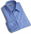 Van Heusen Men's Long Sleeve Wrinkle Free Fitted Poplin Solid Shirt, Blue Stone, 16 - 32/33