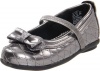 Stride Rite PS Shirley Flat (Toddler/Little Kid),Pewter,6 M US Toddler