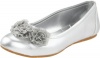 Jessica Simpson Kallie Ballet Flat (Little Kid/Big Kid),Silver,13 M US Little Kid