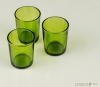 Green Glass Votive Candle Holders (Set of 12)