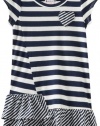 Roxy Kids Girls 2-6X Stay Cool Dress, Open Ocean Stripe, Small